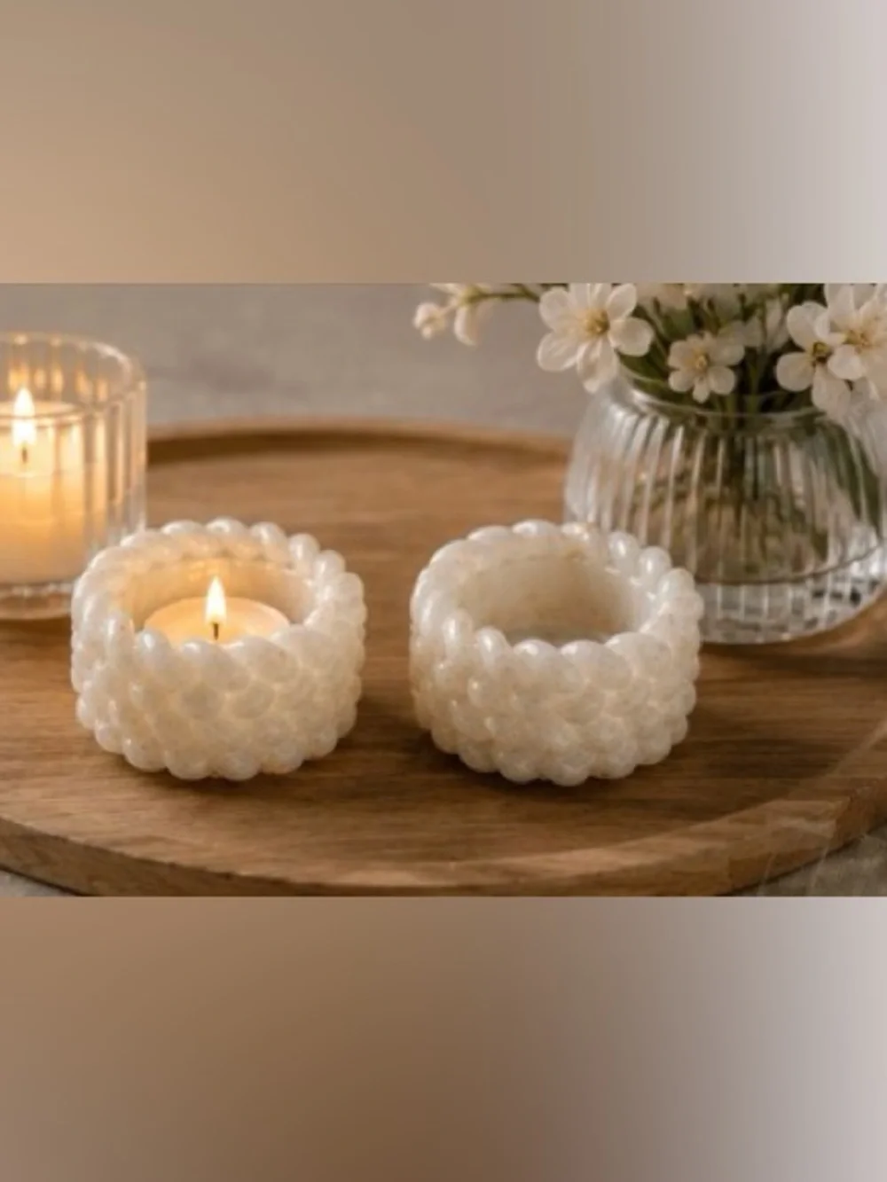Handmade elegant cream